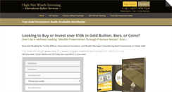 Desktop Screenshot of highnetworthinvesting.com